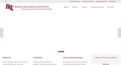 Desktop Screenshot of friendsresearch.org